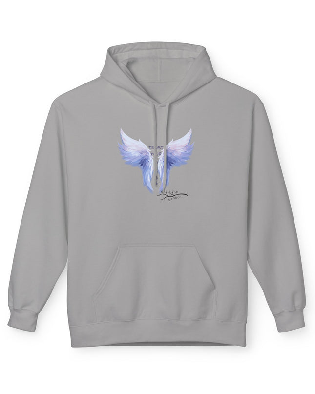 "Trust your Wings, Not the Branch" Unisex Midweight Softstyle Fleece Hoodie