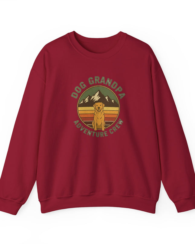 "Dog Grandpa Adventure Crew" Unisex Adult Sweatshirt