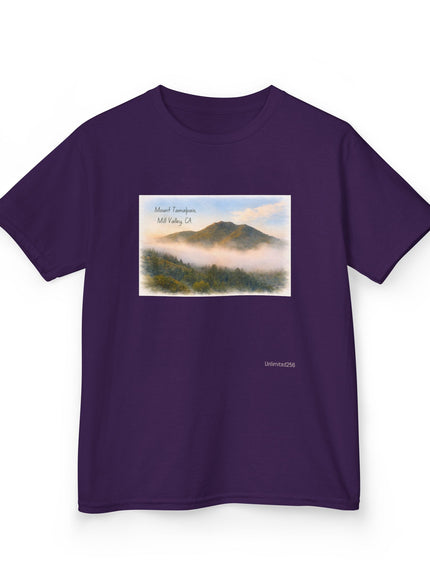 "Mount Tamalpais, Mill Valley, California Kids Heavy Cotton Tee