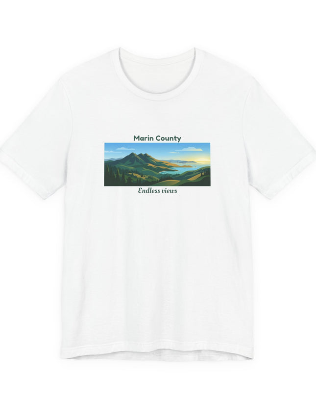 "Marin County - Endless Views" Unisex Jersey Short Sleeve Tee