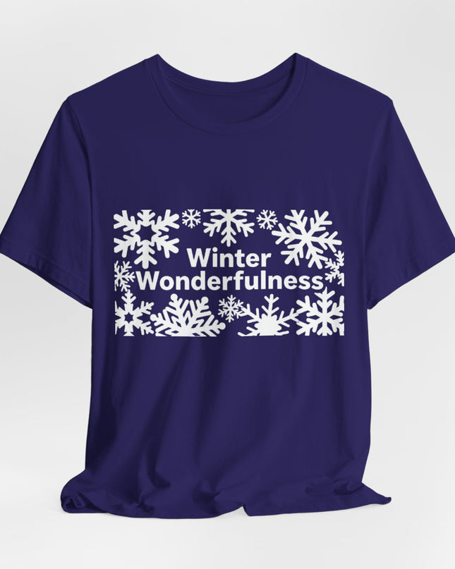 "Winter Wonderfulness" Unisex Jersey Short Sleeve Tee