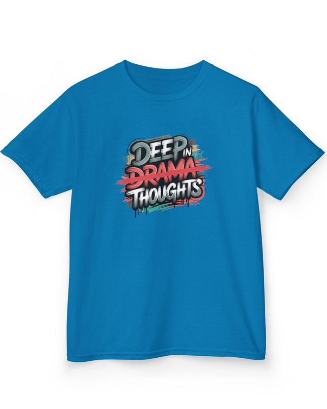 "Deep in Drama Thoughts" Kids Heavy Cotton Tee