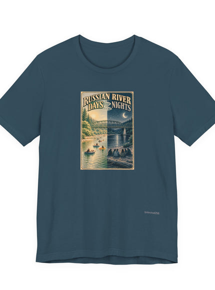 "Russian River Days, Russian River Nights" Unisex Jersey Short Sleeve Tee