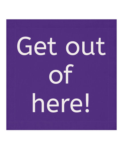 "Get out of here!" Scream Face Towel