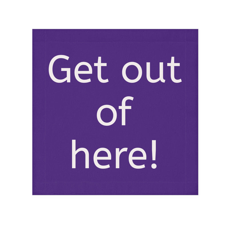 "Get out of here!" Scream Face Towel