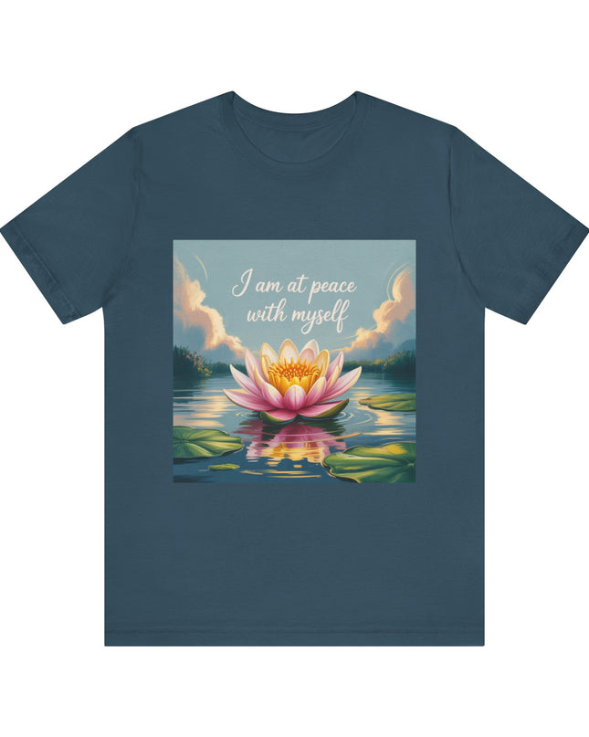 "I am at Peace with Myself" Women's and Men's Jersey Short Sleeve Tee