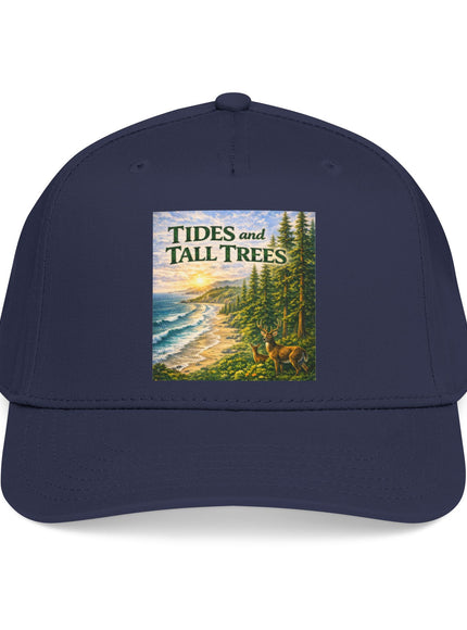 "Tides and Tall Trees" Mid Profile Baseball Cap
