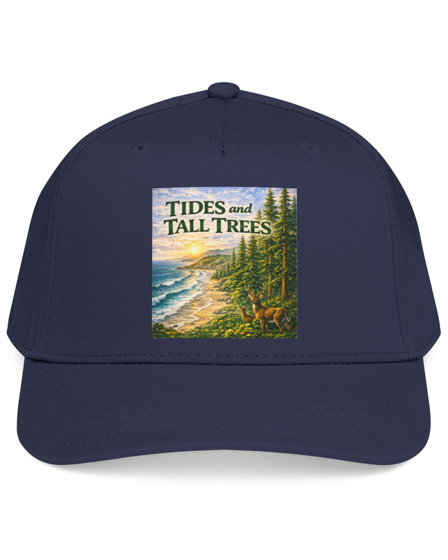 "Tides and Tall Trees" Mid Profile Baseball Cap