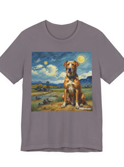 "Dog - Vincent van Gogh Style" V.1 Unisex Jersey Short Sleeve Tee