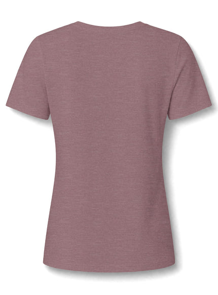 "Marin County, Above the Fog - no text" Women’s Relaxed Heather CVC V-Neck Tee