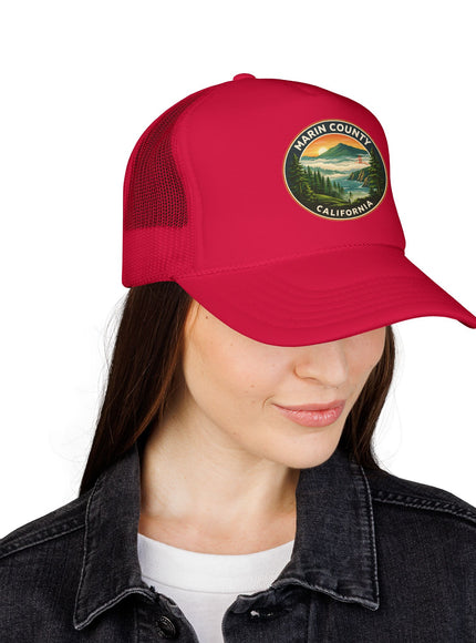 "Marin County, Above the Fog" Foam Trucker Hat