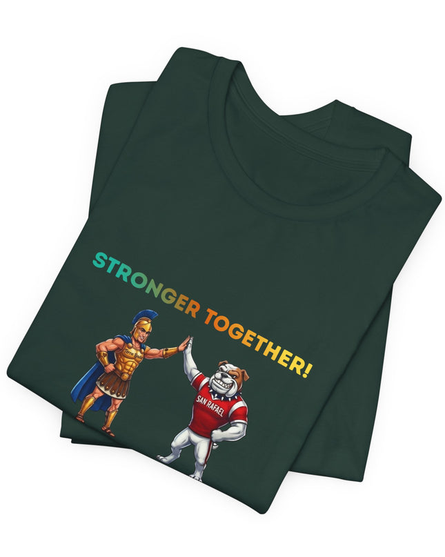 "Stronger Together SR and TL Mascots" Unisex Jersey Short Sleeve Tee