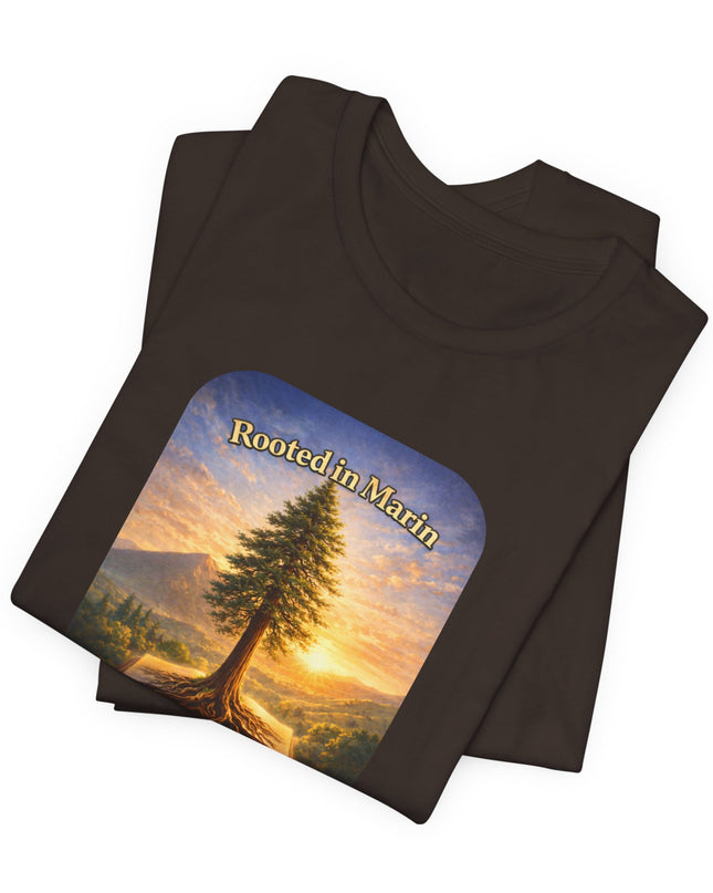 "Rooted in Marin, College of Marin" Unisex Jersey Short Sleeve Tee