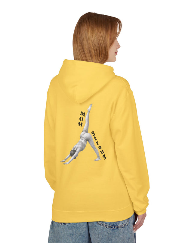 "Mom Strong Pilates" (Darker ink on both sides) Unisex Midweight Softstyle Fleece Hoodie