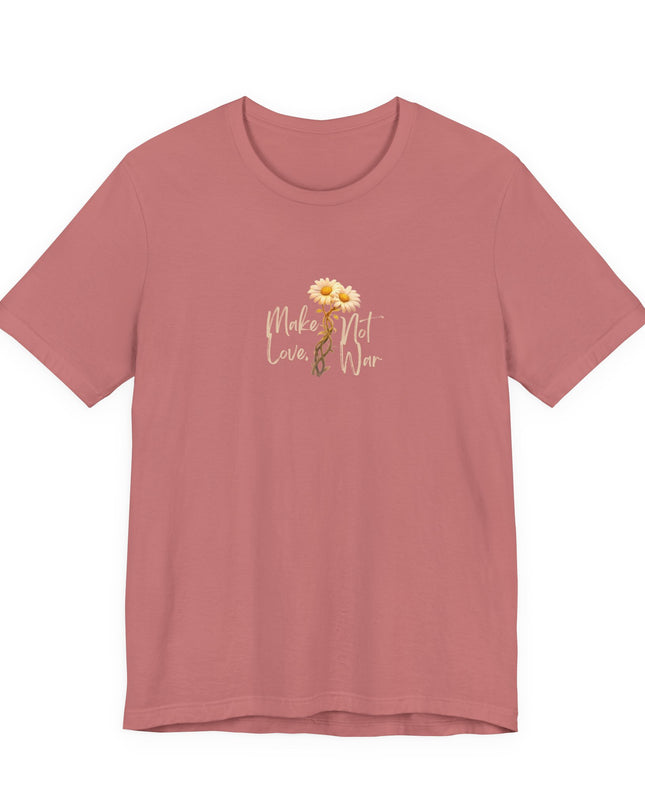 "Make Love, Not War" Unisex Jersey Short Sleeve Tee