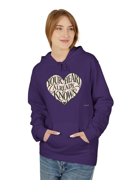 "Your Heart Already Knows"Unisex Midweight Softstyle Fleece Hoodie