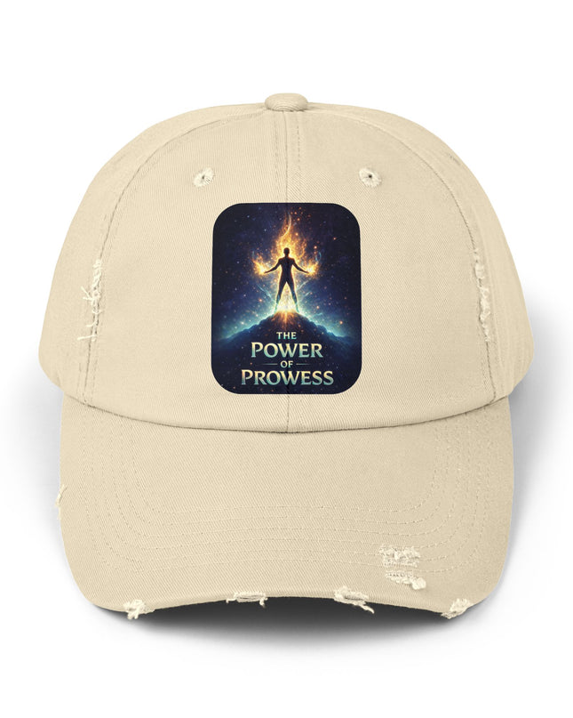 "The Power of Prowess" Unisex Distressed Cap