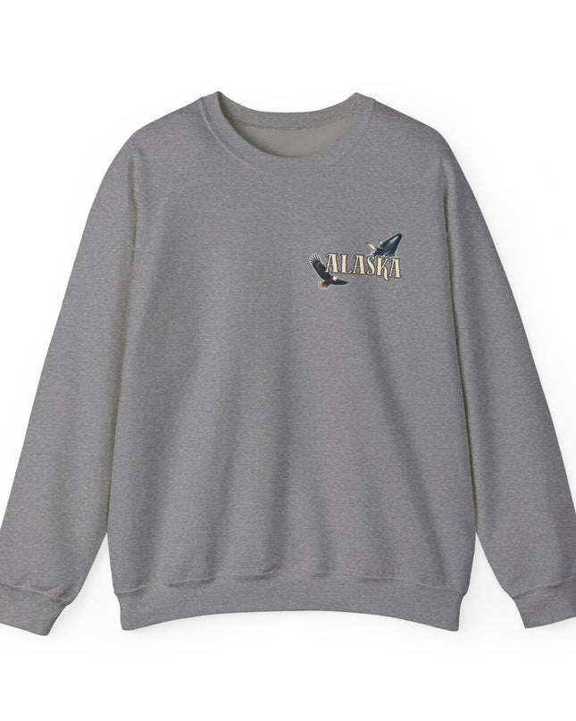 "Alaska" (Ink front and back) Unisex Heavy Blend Crewneck Sweatshirt