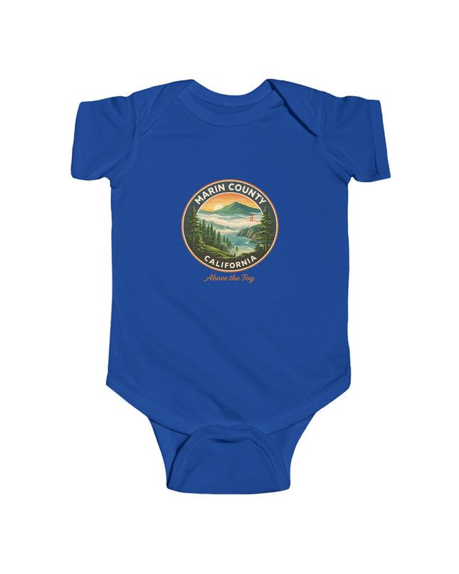"Marin County, Above the Fog" Infant Fine Jersey Bodysuit