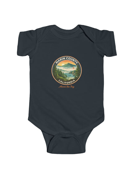 "Marin County, Above the Fog" Infant Fine Jersey Bodysuit