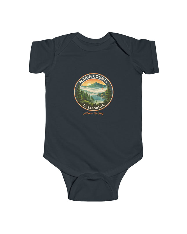 "Marin County, Above the Fog" Infant Fine Jersey Bodysuit
