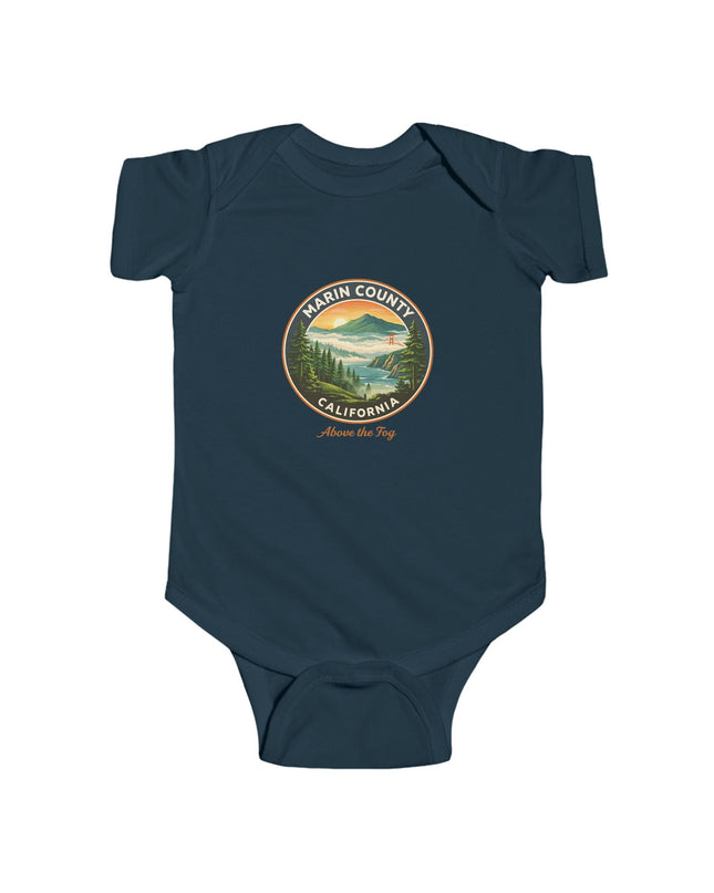 "Marin County, Above the Fog" Infant Fine Jersey Bodysuit