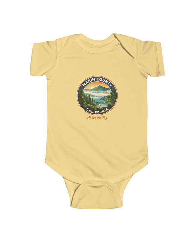 "Marin County, Above the Fog" Infant Fine Jersey Bodysuit