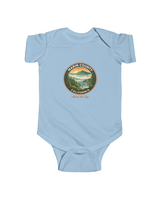 "Marin County, Above the Fog" Infant Fine Jersey Bodysuit
