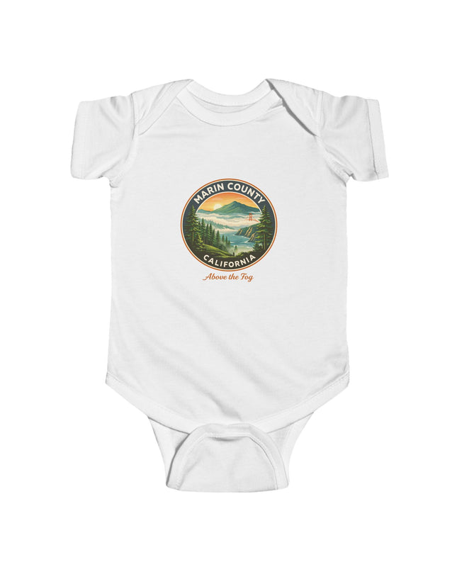 "Marin County, Above the Fog" Infant Fine Jersey Bodysuit