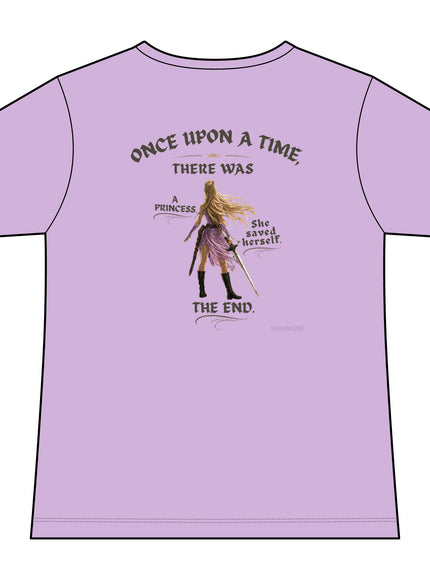 "She Saved Herself V2"  (2-sided) Women's Ideal V-Neck Tee