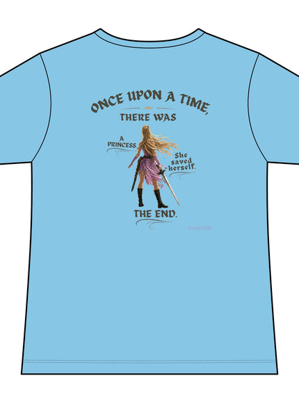 "She Saved Herself V2"  (2-sided) Women's Ideal V-Neck Tee