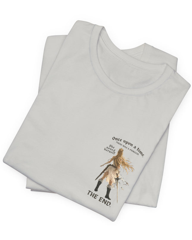 "She Saved Herself" (ink both sides) Unisex Jersey Short Sleeve Tee