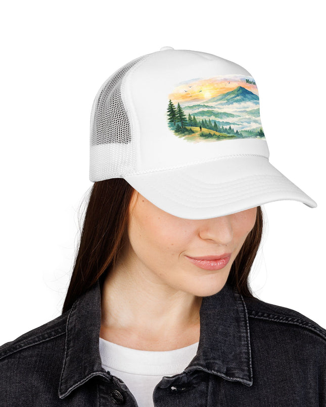 "Marin County, Where the Hills Meet the Sky" Foam Trucker Hat