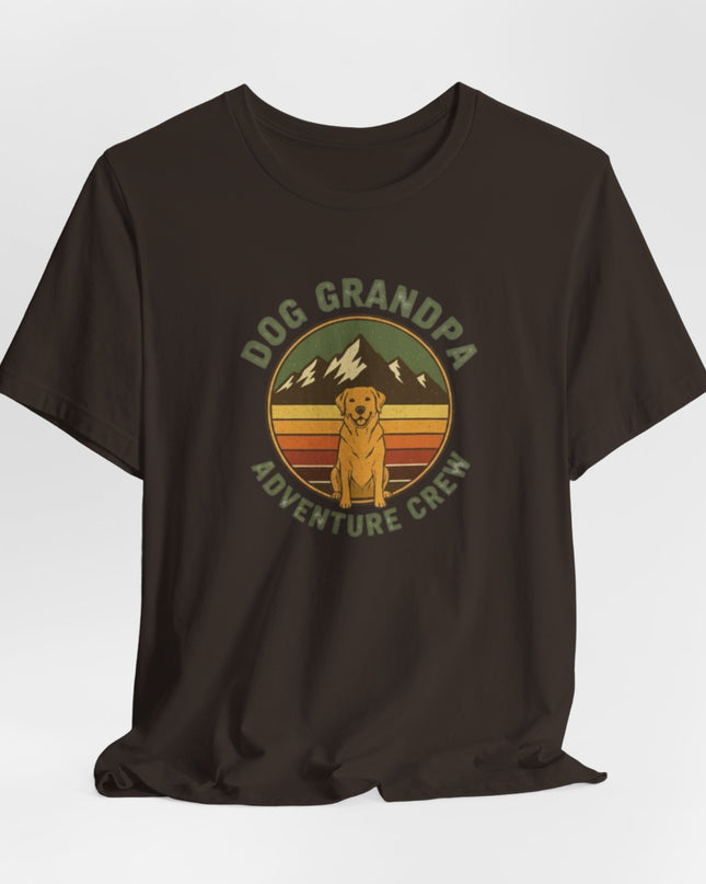 "Dog Grandpa Adventure Crew" Unisex Jersey Short Sleeve Tee