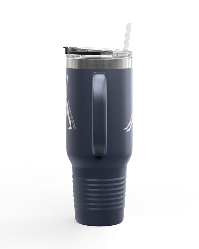 "Mom Strong Pilates" Insulated Travel Mug, 40oz