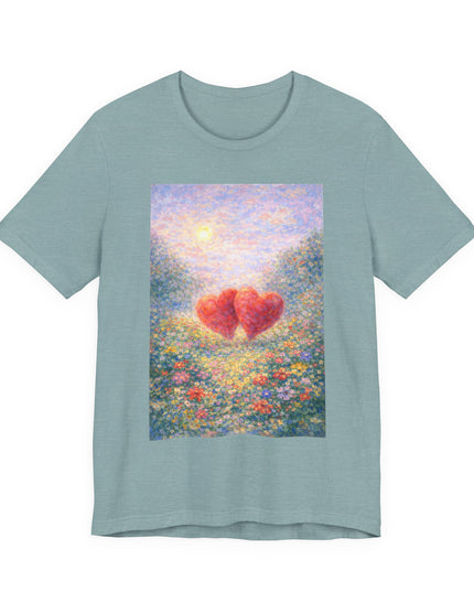 "Valentine's Day - Monet Style" Unisex Jersey Short Sleeve Tee