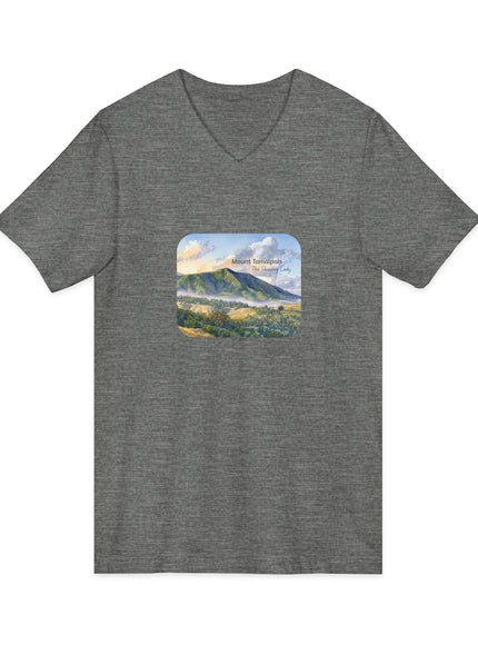 "Mount Tamalpais, the Sleeping Lady" Mount Tamalpais, the Sleeping LadyUnisex Jersey Short Sleeve V-Neck Tee