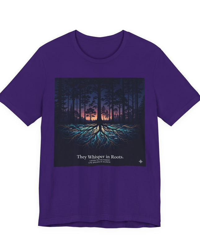 "They whisper in roots" Unisex Jersey Short Sleeve Tee