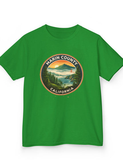 "Marin County, Above the Fog - no text" Kids Heavy Cotton Tee