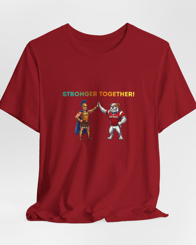 "Stronger Together SR and TL Mascots" Unisex Jersey Short Sleeve Tee