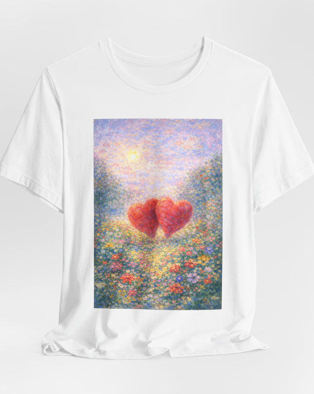 "Valentine's Day - Monet Style" Unisex Jersey Short Sleeve Tee