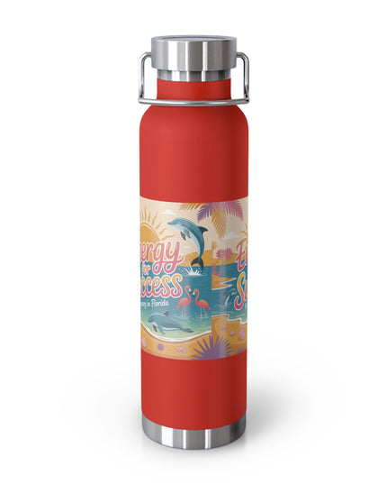 "February in Florida, Energy for Success" Copper Vacuum Insulated Bottle, 22oz