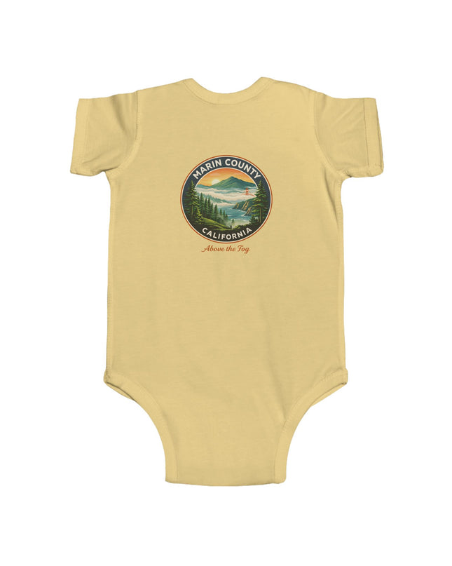 "Marin County, Above the Fog" Infant Fine Jersey Bodysuit