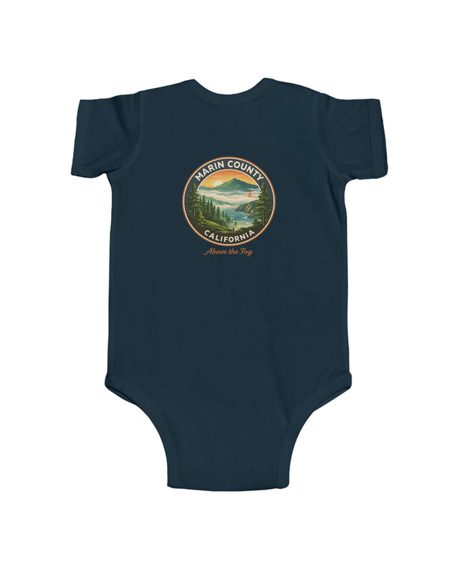 "Marin County, Above the Fog" Infant Fine Jersey Bodysuit