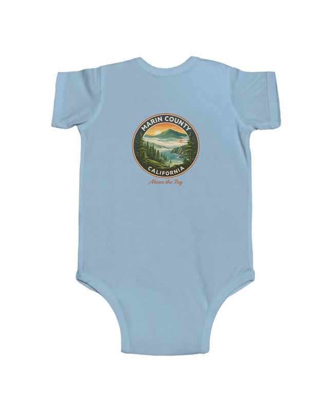"Marin County, Above the Fog" Infant Fine Jersey Bodysuit