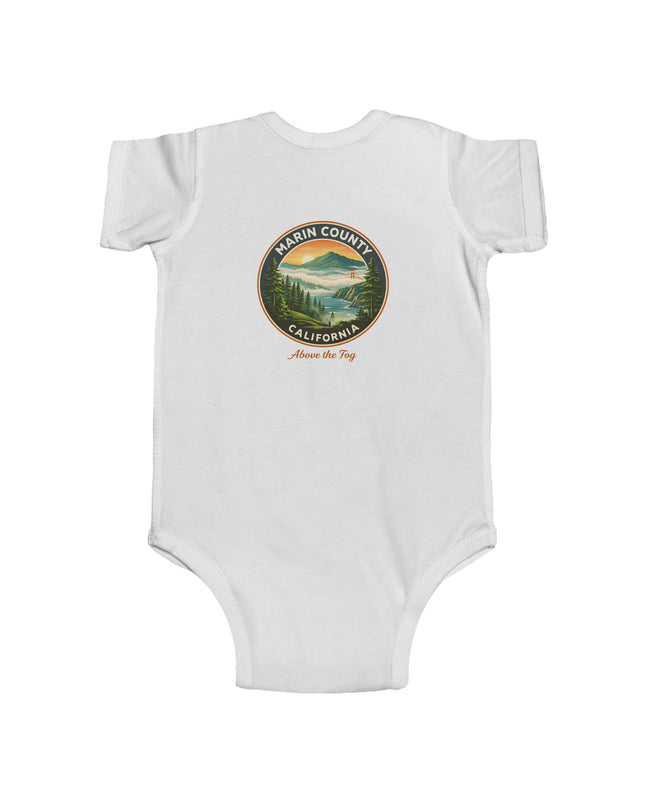 "Marin County, Above the Fog" Infant Fine Jersey Bodysuit