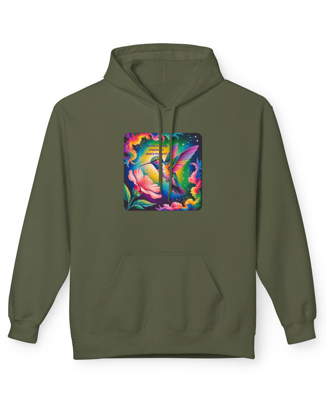 "My Life is Being Created in Every Moment" Unisex Midweight Softstyle Fleece Hoodie
