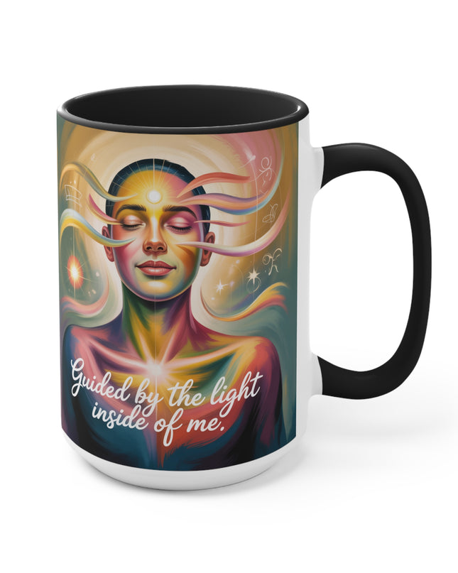 "Guided by the Light Inside Me" Accent Mug