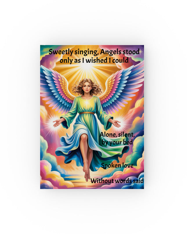 Sweetly, singing, Angels stood..." (poem) Hardcover Journal