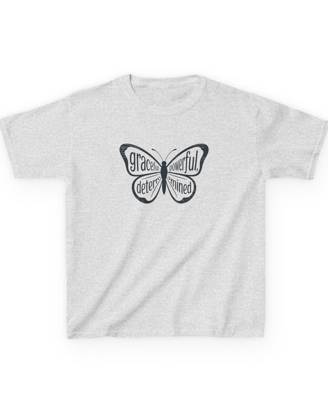 "Butterfly With Words" Kids Heavy Cotton Tee